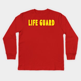 life guard Kids Long Sleeve T-Shirt